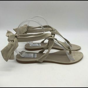 Escales Paris Ankle Tie Sandals women's size 38 | 8